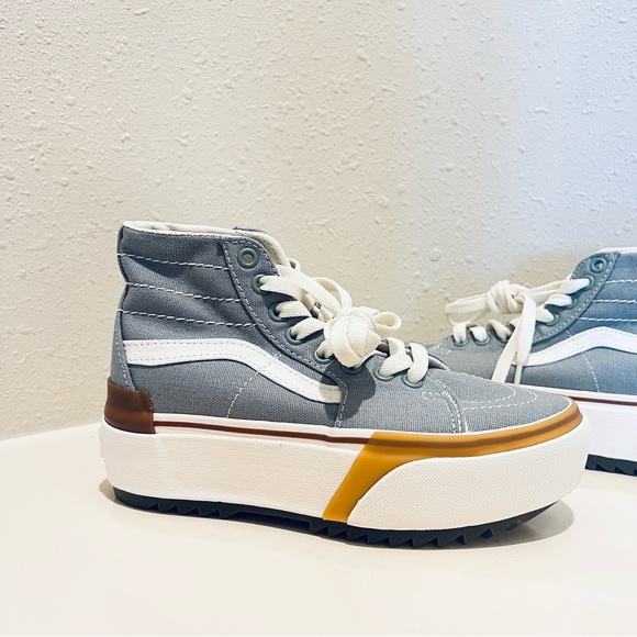 Vans SK-8 Hi Top Tapered Stacked Platform Blue Unisex Sneakers/Sz:W:5/M:3.5/NWT - Picture 7 of 16